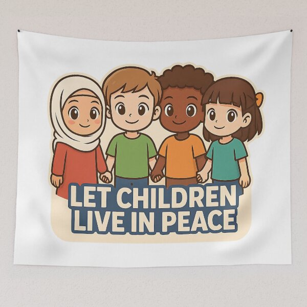 Item preview, Let Children Live in Peace – Pro-Peace Artwork for Palestine and the World designed and sold by BloomOfDesign.