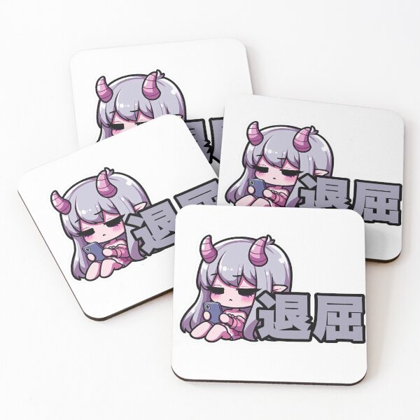 Item preview, Emotionally Exhausted Demon Girl designed and sold by YamiKawaiiDesigns.