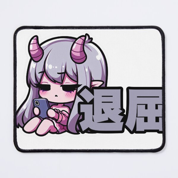Item preview, Emotionally Exhausted Demon Girl designed and sold by YamiKawaiiDesigns.