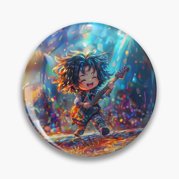 Item preview, Awesome Chibi Rock Star Guitarist designed and sold by Made-by-Gus.