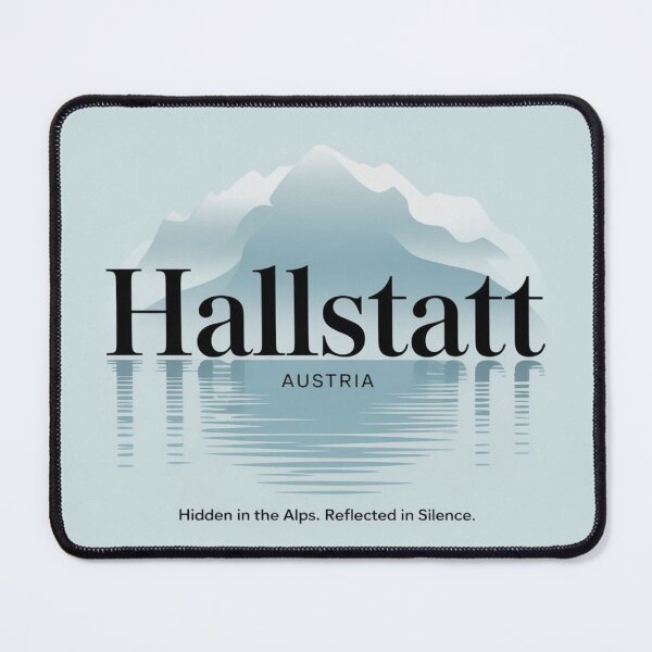 Item preview, Hallstatt Austria Typography Sticker | Minimal Travel Word Art designed and sold by Timeless Design.