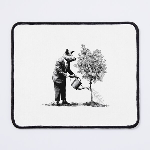 Item preview, Banksy Pig Money Tree - Growth and Greed designed and sold by hamishby.