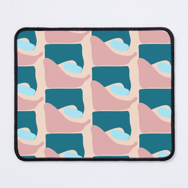 Item preview, Bold pastel colour irregular spots in dusty pink, baby blue, emerald green designed and sold by strokes and splashes.