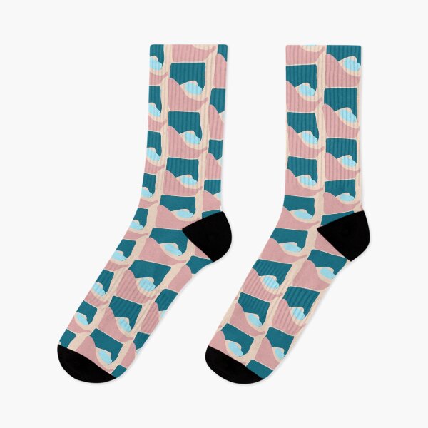 Item preview, Bold pastel colour irregular spots in dusty pink, baby blue, emerald green designed and sold by strokes and splashes.