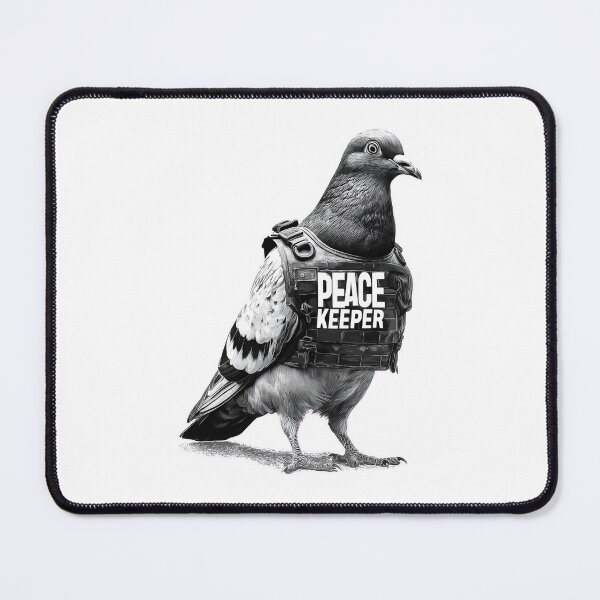 Item preview, Banksy Peace Keeper Pigeon - Armored Bird designed and sold by hamishby.