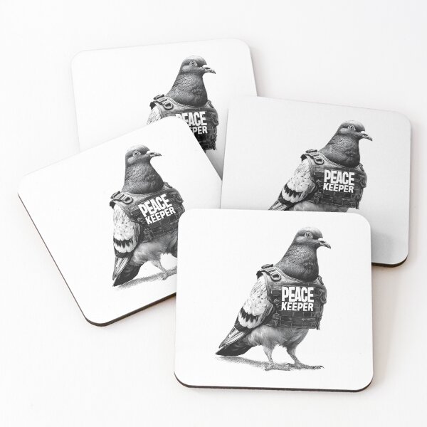 Item preview, Banksy Peace Keeper Pigeon - Armored Bird designed and sold by hamishby.