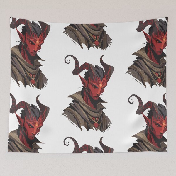 Item preview, Horned DnD Tiefling Art designed and sold by bapupa.