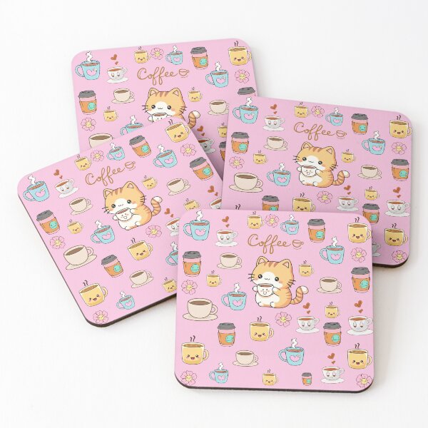 Item preview, Ginger cat coffee break designed and sold by BigfeetLittlepaws.