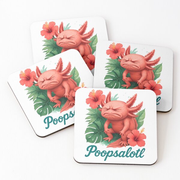 Item preview, Poopsalotl Funny Axolotl IBS Bathroom Humour designed and sold by RockFireMerch.