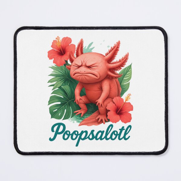 Item preview, Poopsalotl Funny Axolotl IBS Bathroom Humour designed and sold by RockFireMerch.