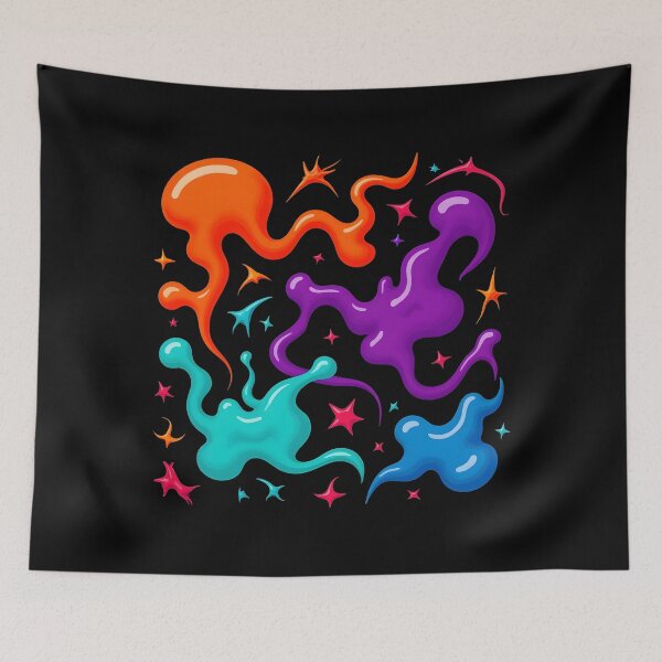 Item preview, Cosmic Blobs – Colorful Space Drip Creatures designed and sold by JaroPrints.