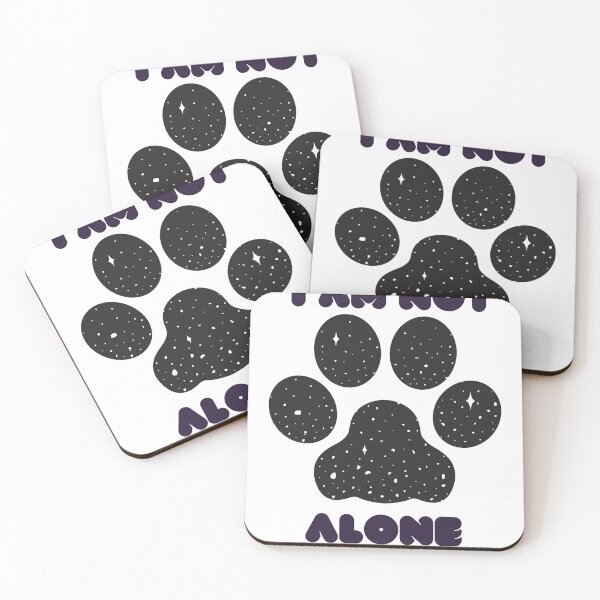 Item preview, Paw - I Am Not Alone - Cute Cat Lover Design for Pet Owners & Animal Lovers designed and sold by Brain shot.
