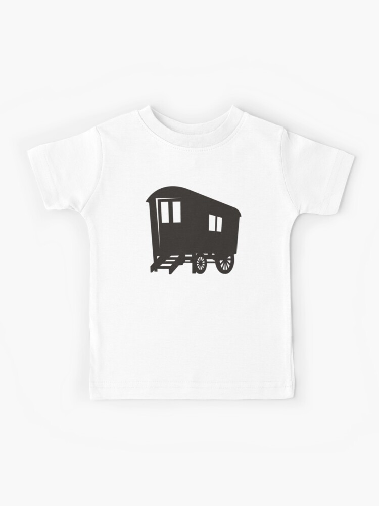 T Shirt Enfant Silhouette De Chariot De Roulotte Gitane Par Sifis Redbubble