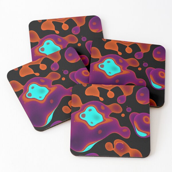 Item preview, Neon Ooze – Retro Lava Blob Pattern designed and sold by JaroPrints.