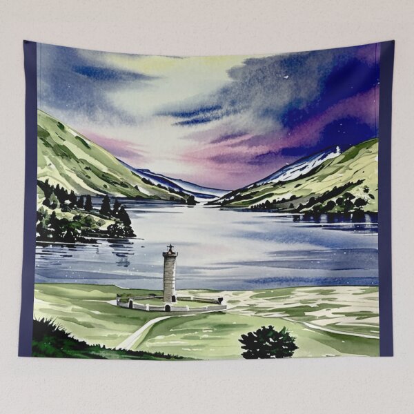 Item preview, Jacobite monument, scotland4（watercolour + AI） designed and sold by artsmeow.