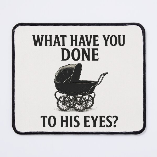 Item preview, What Have You Done to His Eyes? — Rosemary’s Baby Vintage Horror Tee designed and sold by Overthinkers Anonymous.