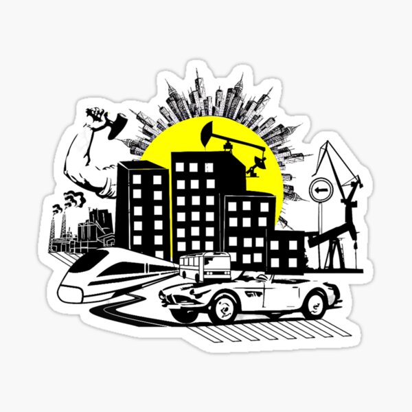 Item preview, The Life in a City designed and sold by DEZINOMANIA.