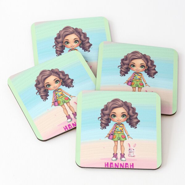 Item preview, Hannah Doll Name Design – Cute Gift for Girls, School Supplies and Birthday Surprises designed and sold by daila70.