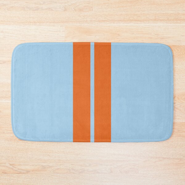 Item preview, Dual Racing Stripes - Small Gap (Orange - Baby Blue) designed and sold by Racing Stripes Only.