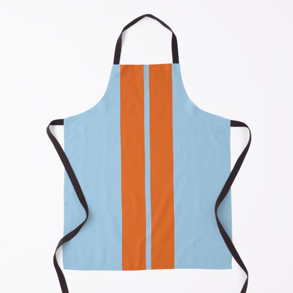 Item preview, Dual Racing Stripes - Small Gap (Orange - Baby Blue) designed and sold by Racing Stripes Only.