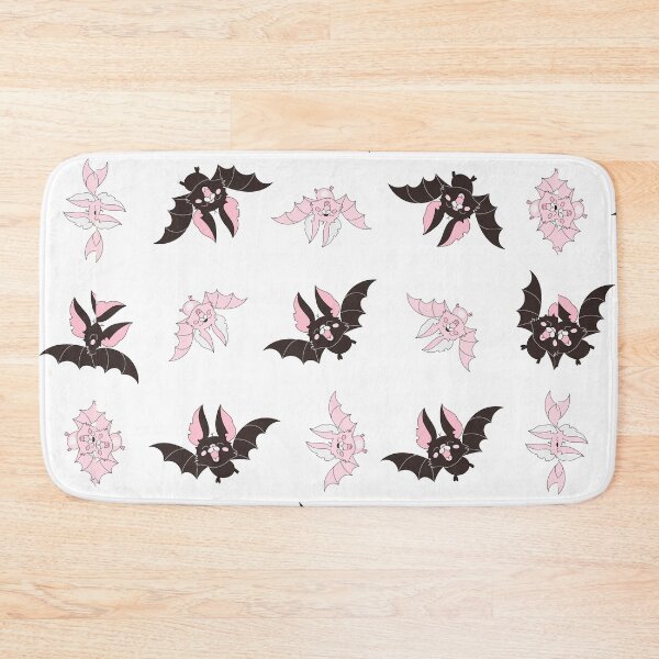 Item preview, Spooky Cute Bats | Kawaii Pink & Black Bats Pattern | Cute Gothic Halloween Design designed and sold by EnchantedDesigns .