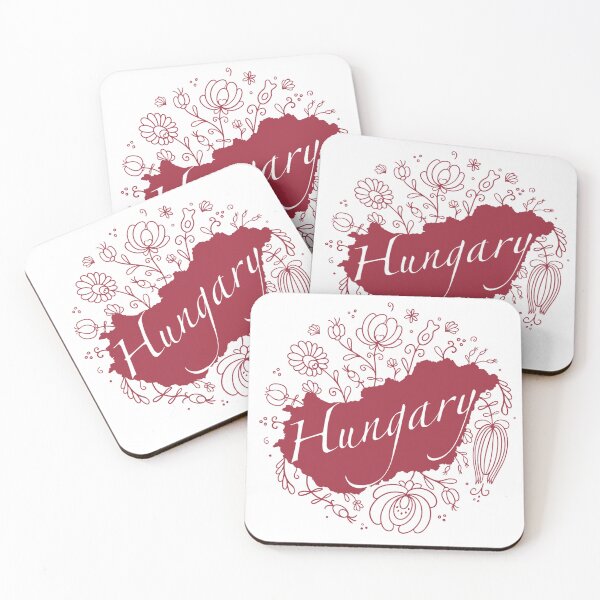 Item preview, Hungary map with Matyó pattern designed and sold by Liliaphylla.