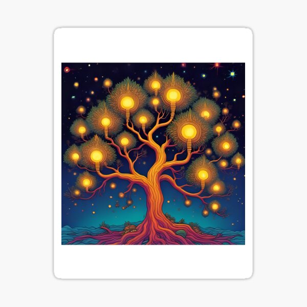 Item preview, Tree with Lightbulb Leaves designed and sold by omefat11.