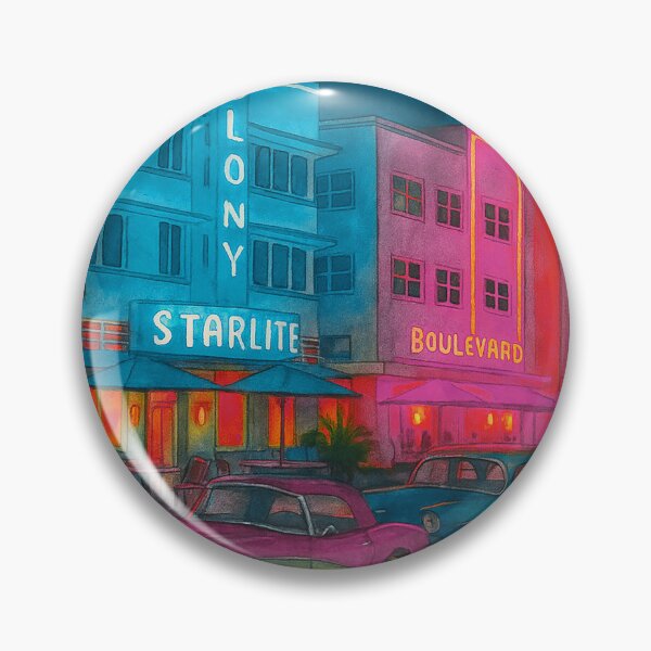 Artikelvorschau, Miami Beach Florida Reiseaufkleber und Poster entworfen und verkauft von SusannesArtShop.