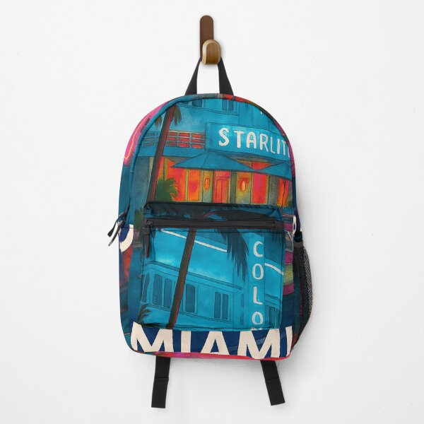 Item preview, Miami Beach Florida Travel Sticker and Poster designed and sold by SusannesArtShop.