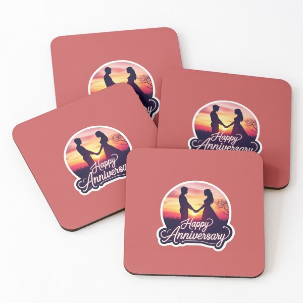 Item preview, Romantic Sunset Couple Happy Anniversary Design  designed and sold by PrintBreeze.