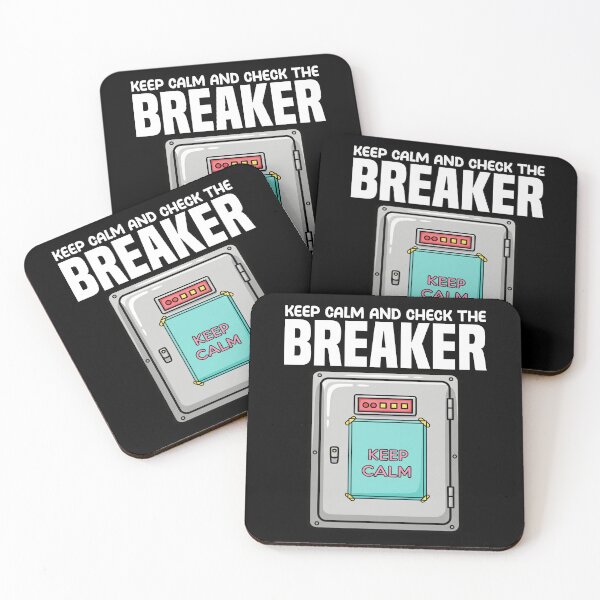 Item preview, KEEP CALM AND CHECK THE BREAKER - ELECTRICIAN designed and sold by KEF Custom.