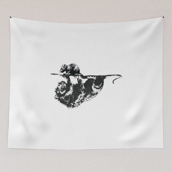 Item preview, Banksy Lion's Shadow - Small Mouse, Big Impression designed and sold by hamishby.