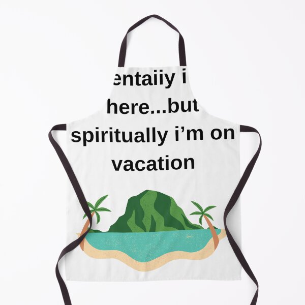 Item preview, Funny Mental Health Quote | Mentally Here Spiritually on Vacation Shirt designed and sold by matari63.