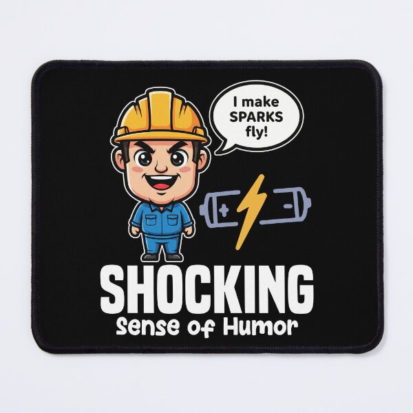 Item preview, SHOCKING SENSE OF HUMOR - ELECTRICIAN designed and sold by KEF Custom.