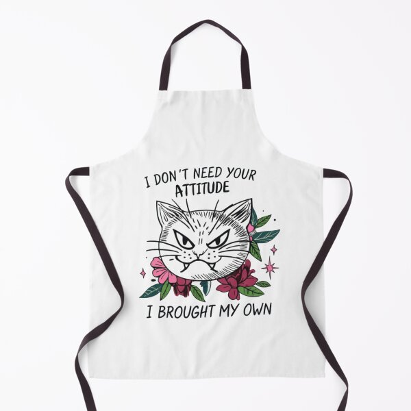 Item preview, Angry cat, Attitude, feline, moody, Funnyfits70, retro, vintage, meme, funny, humor designed and sold by FunnyFits70.