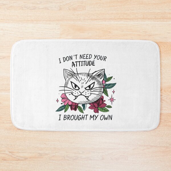 Item preview, Angry cat, Attitude, feline, moody, Funnyfits70, retro, vintage, meme, funny, humor designed and sold by FunnyFits70.