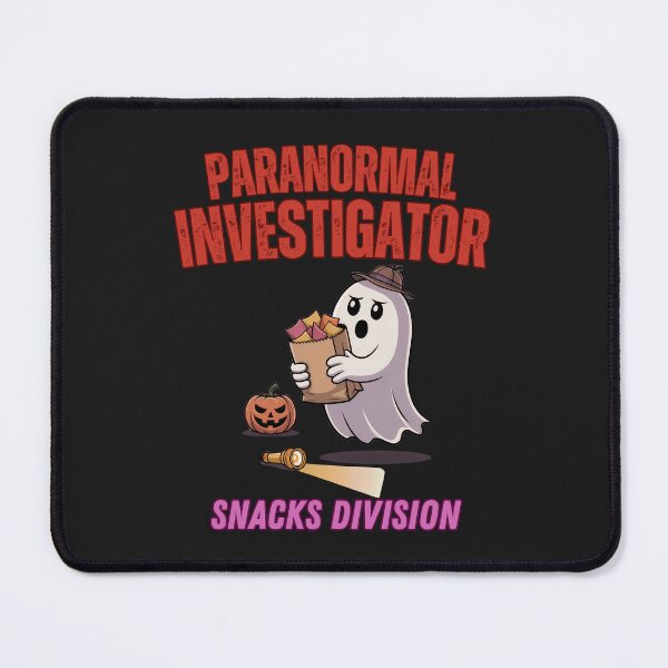 Item preview, Funny Ghost Halloween Art: Paranormal Investigator Snacks Division designed and sold by elynne9.