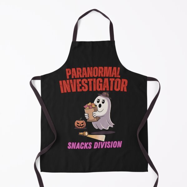 Item preview, Funny Ghost Halloween Art: Paranormal Investigator Snacks Division designed and sold by elynne9.