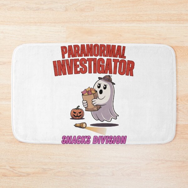 Item preview, Funny Ghost Halloween Art: Paranormal Investigator Snacks Division designed and sold by elynne9.