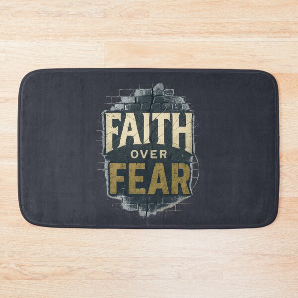 Item preview, Faith Over Fear Bold Scripture Message designed and sold by SimplySelim.