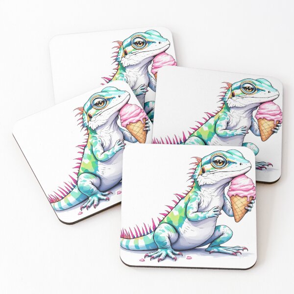 Item preview, A lizard eating ice cream designed and sold by DOG DESIGN.