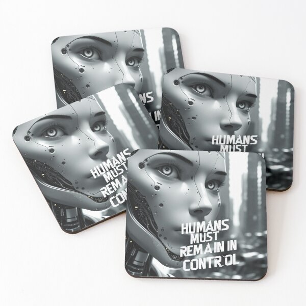 Item preview, Humans Must Remain in Control – Apocalyptic AI Domination designed and sold by smitke.