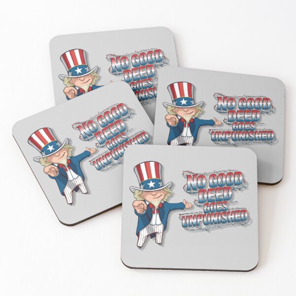 Item preview, No Good Deed Goes Unpunished Political Patriotism Irony Tee designed and sold by NoGoodDeeds.