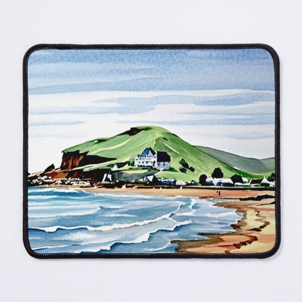Item preview, A walk to Burgh Island(watercolour + AI) designed and sold by artsmeow.