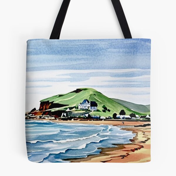 Item preview, A walk to Burgh Island（watercolour + AI） designed and sold by artsmeow.