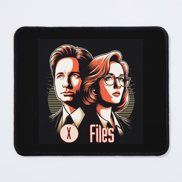 Item preview, Mulder & Scully – X-Files Retro Portrait Tee designed and sold by Overthinkers Anonymous.