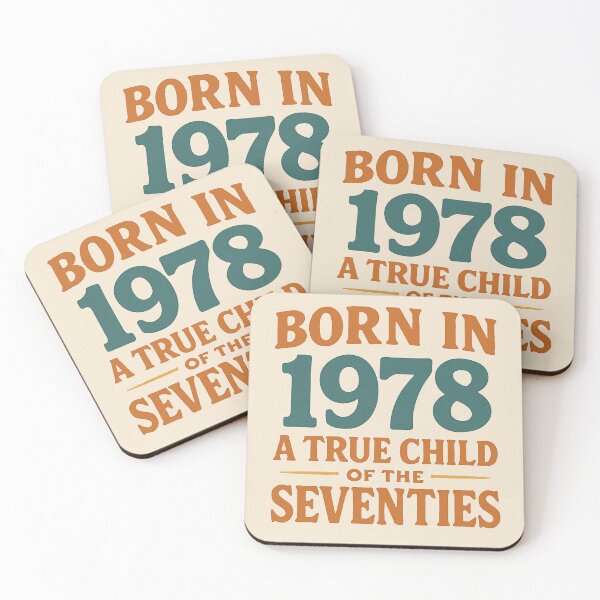Item preview, Born in 1978 – A True Child of the Seventies designed and sold by TheWonkyEaselCo.