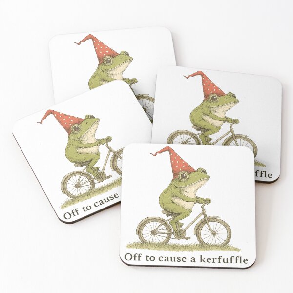 Item preview, Off to Cause a Kerfuffle Frog, Funny Weirdcore Sayings, Meme designed and sold by toongstudio.