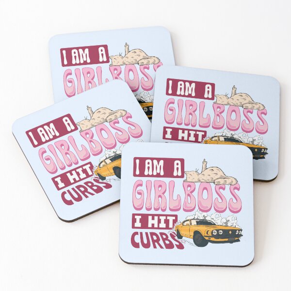 Item preview, I am a girlboss I hit curbs designed and sold by bemeowvelous collections.