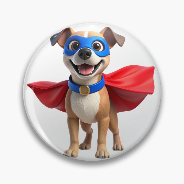 Item preview, 3D Cute Dog in Superhero Cape – Adorable Hero Pup Design designed and sold by PrintCreations9.